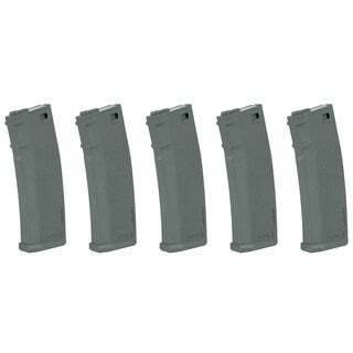 Zestaw 5 magazynków ASG Specna Arms S-Mag Mid-Cap - Chaos Grey