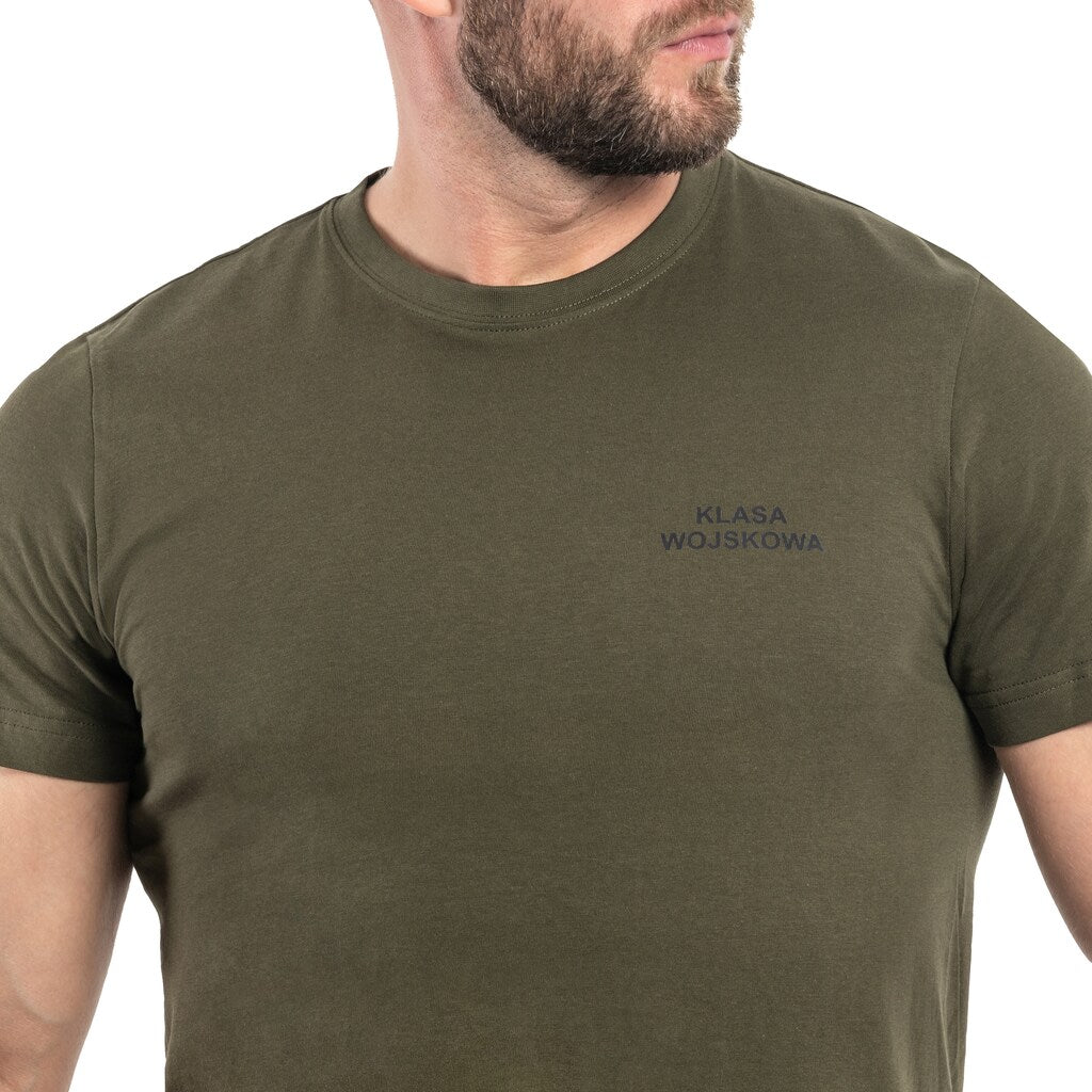 Koszulka T-Shirt MaxPro-Tech "Klasa wojskowa" v2 - Olive