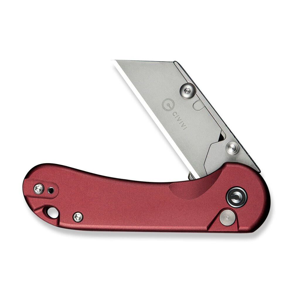 Nóż składany Civivi Elementum Utility Button Lock Aluminium - Burgund