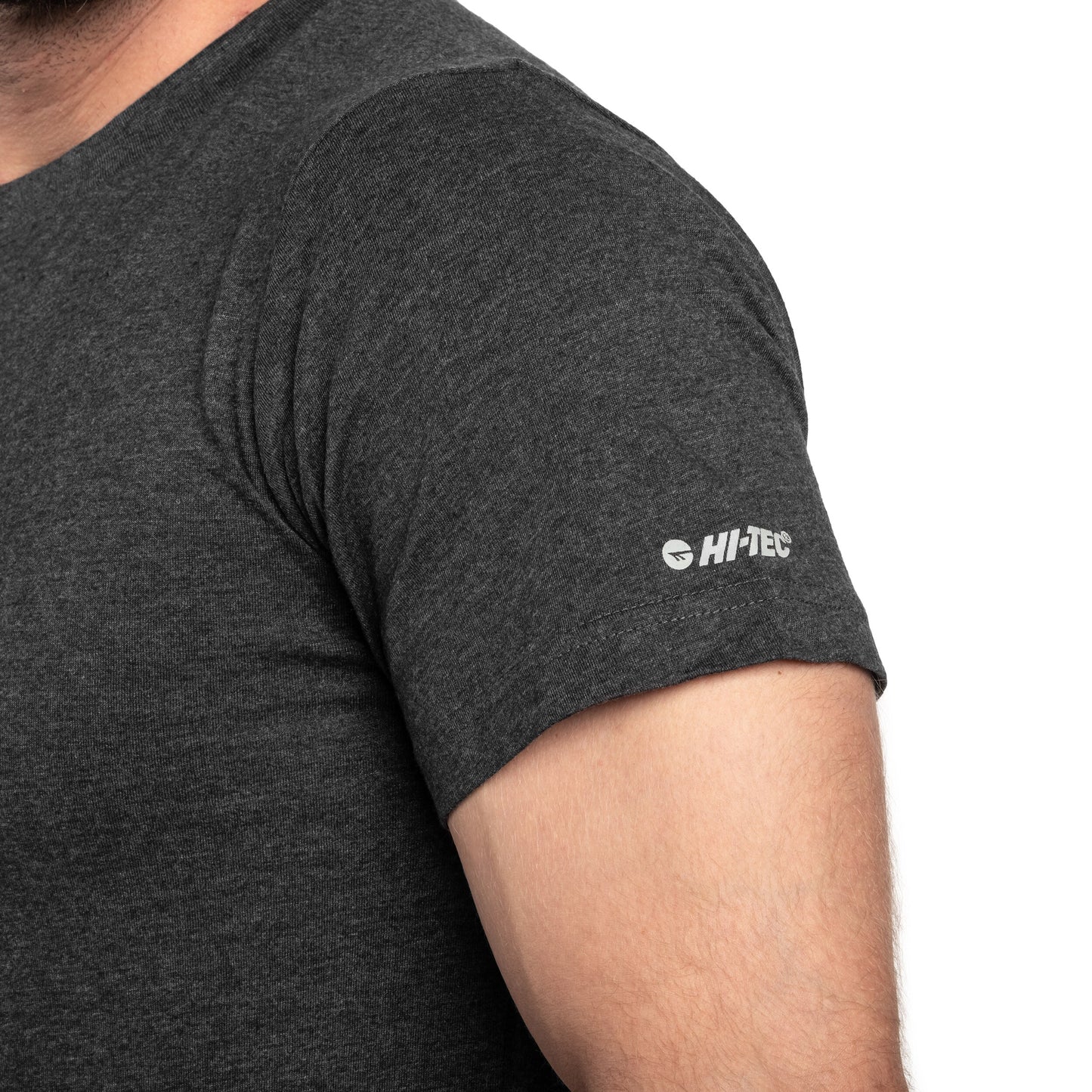Koszulka T-Shirt Hi-Tec Plain - Dark Grey Melange