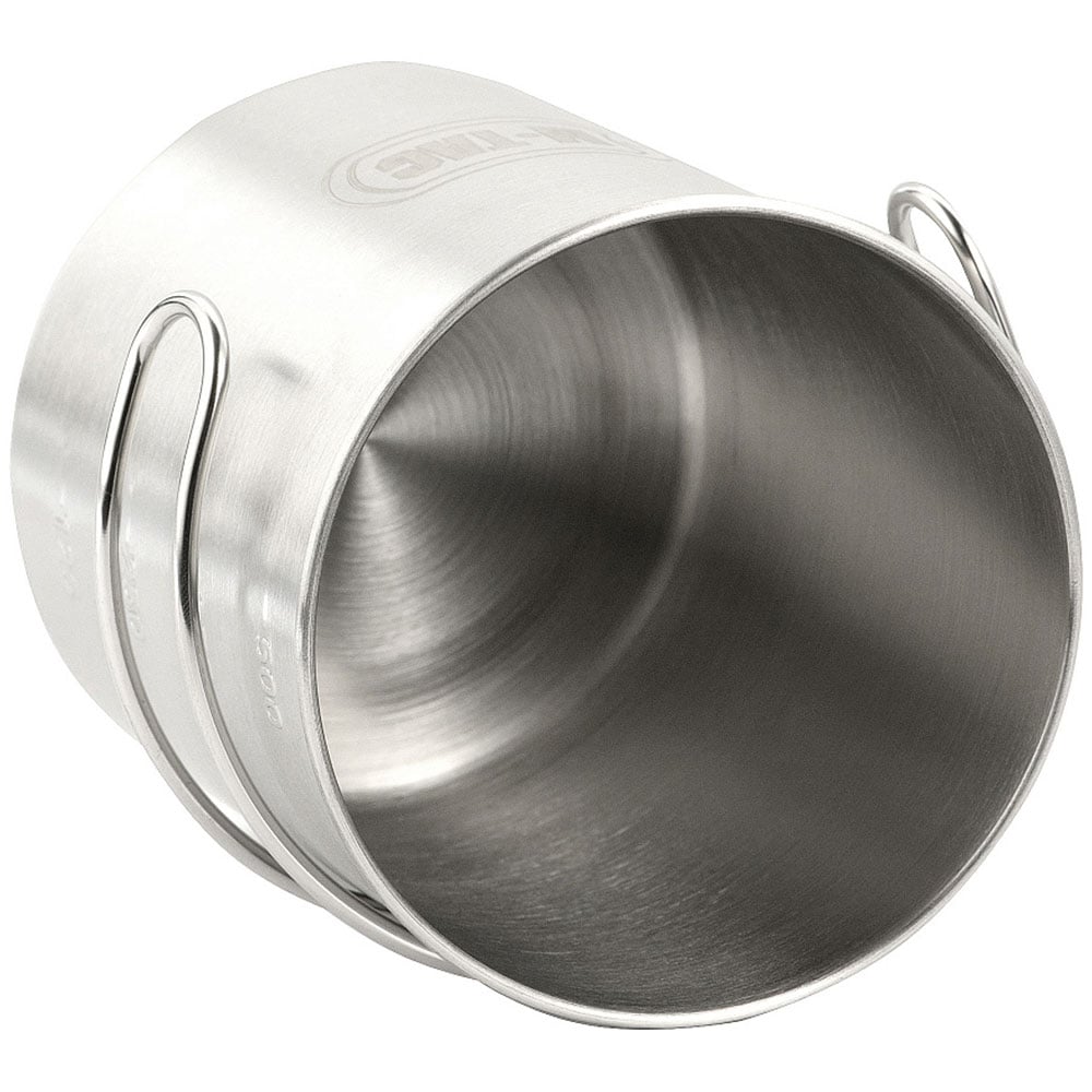 Kubek stalowy M-Tac ze składanym uchwytem - 450 ml