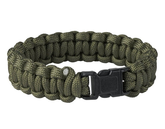 Bransoletka Paracord Helikon Survival Bracelet klamra - Olive Green
