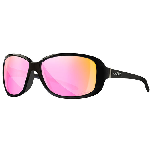 Okulary damskie Wiley X Affinity - Captivate Polarized Rose Gold Mirror/Gloss Black
