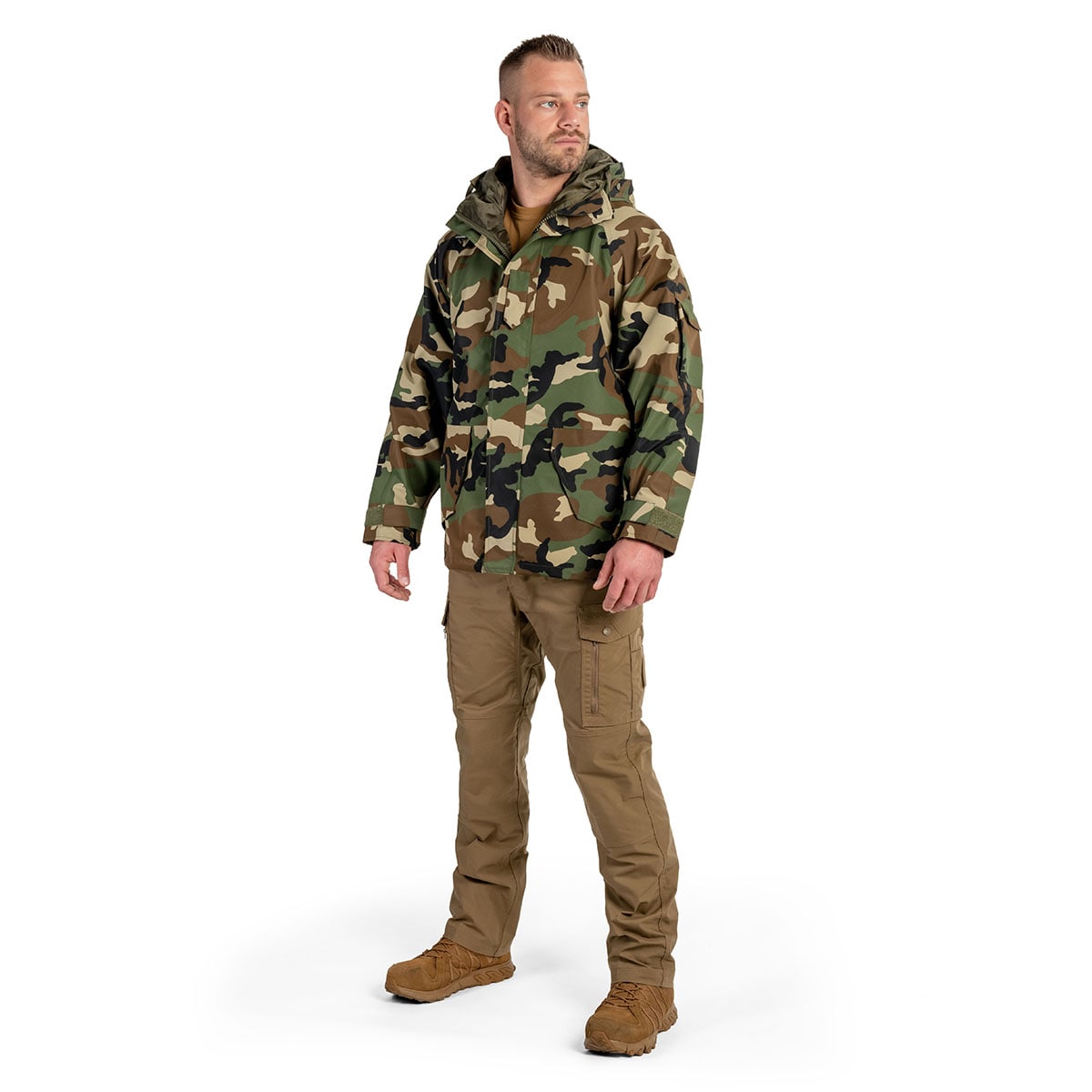 Kurtka Mil-Tec Wet Weather 3-Layer Laminate Waterproof - Woodland