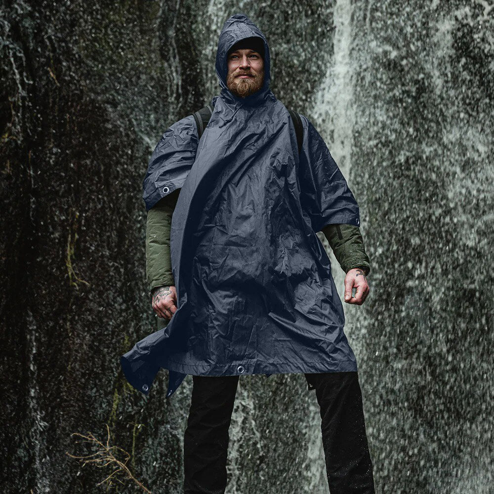 Ponczo Highlander Outdoor Adventure - Navy Blue