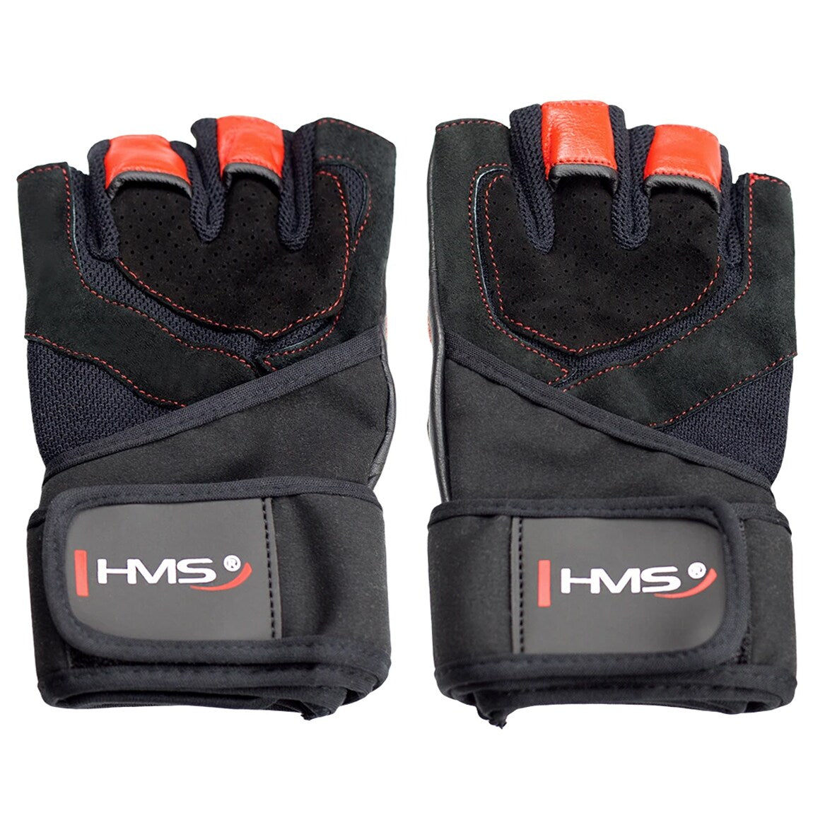 Rękawice na siłownię HMS RST01 - Black/Red