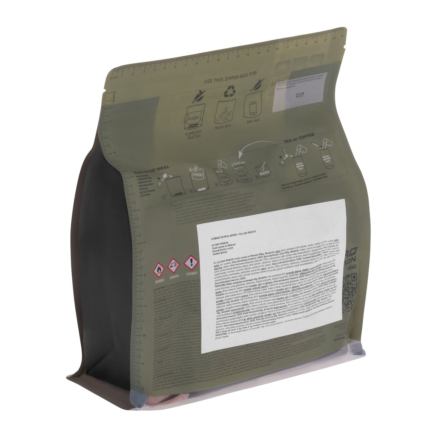 Racja żywnościowa Pro Ration Ultimate Tactical Ration Full-Day Menu IV