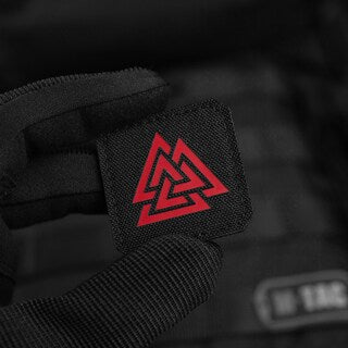 Naszywka M-Tac Valknut Laser Cut Black/Red