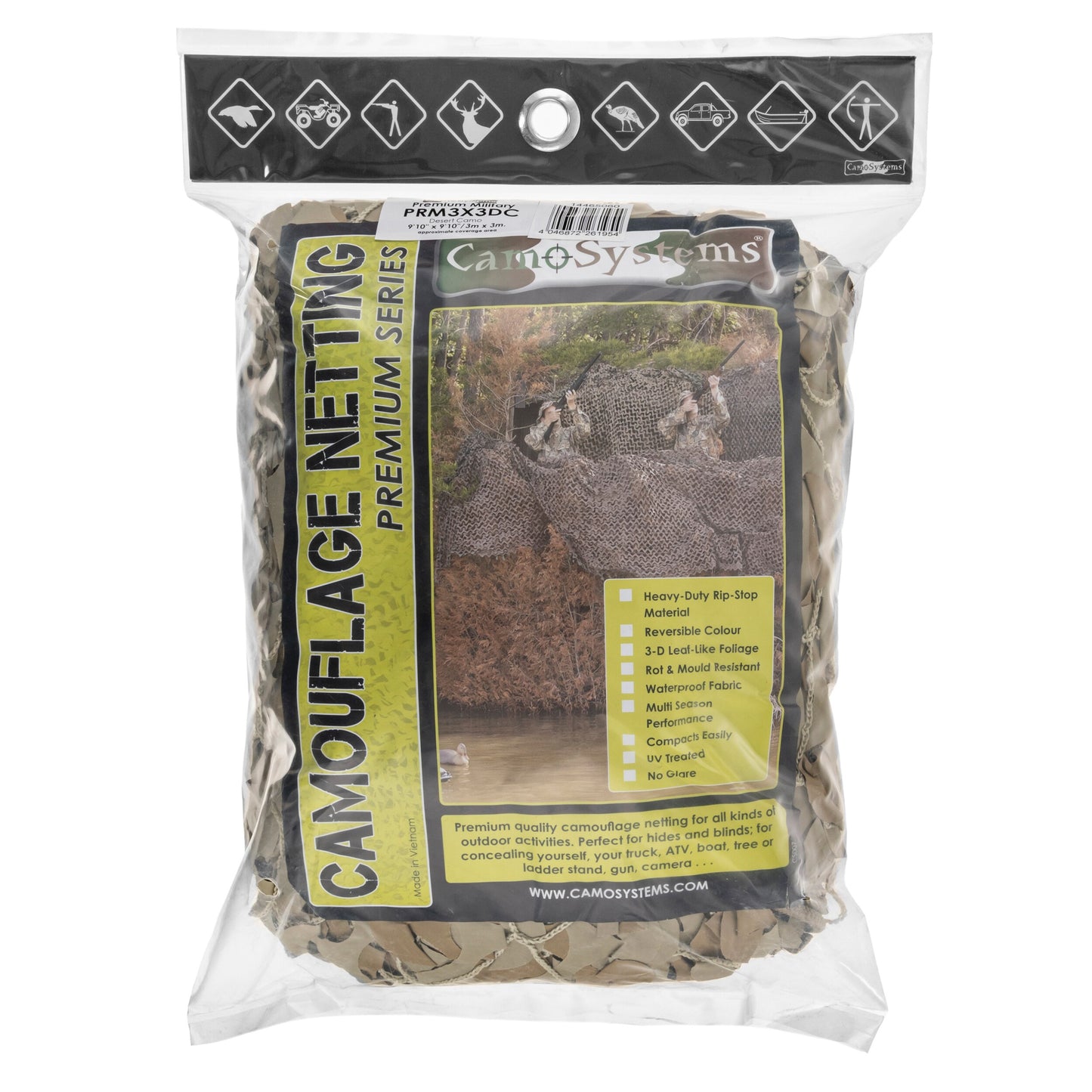 Siatka maskująca Mil-Tec CamoSystems Basic Military Net 3 x 3 m - Desert