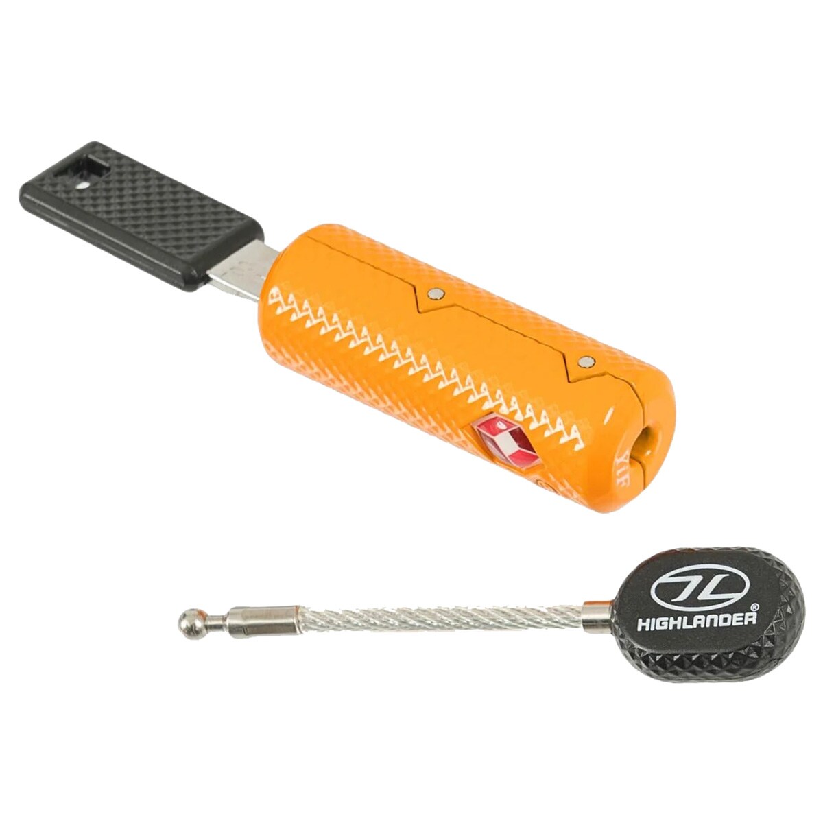 Kłódka Highlander TSA Barrel Zip - Orange