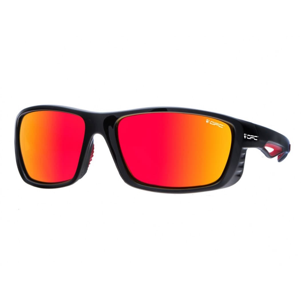 Okulary przeciwsłoneczne OPC Sport Everest Blk Mat Red Smoke Revo z polaryzacją