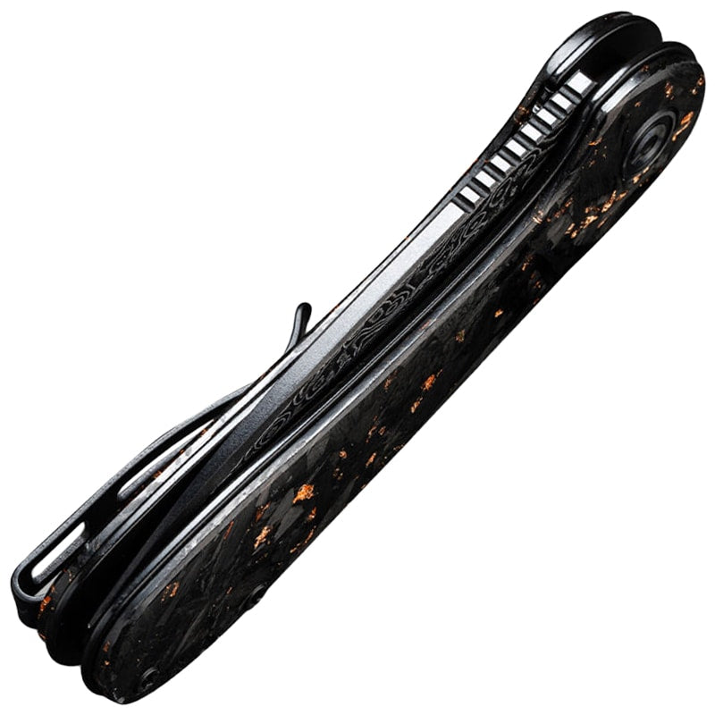 Nóż składany Civivi Elementum Damast Resin - Black/Cooper