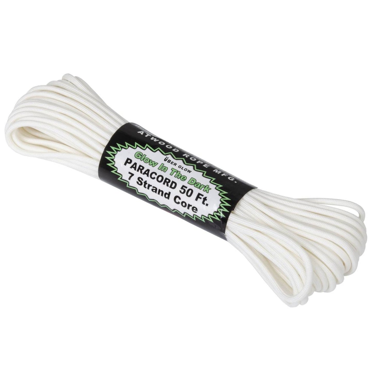 Linka Atwood Rope MFG 550 Paracord Uber Glow 15 m - biała