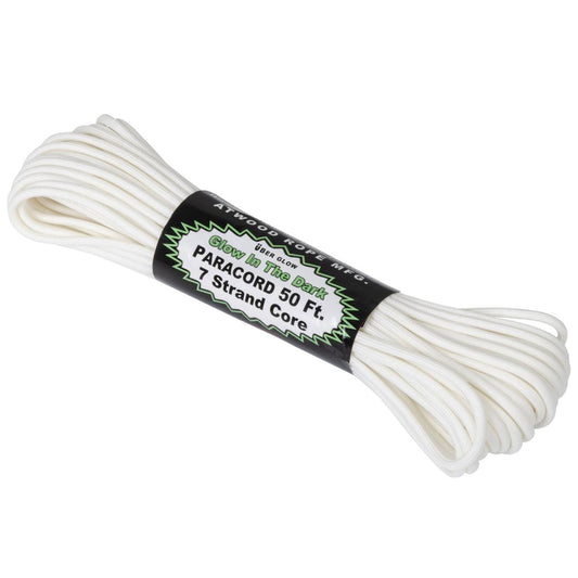 Linka Atwood Rope MFG 550 Paracord Uber Glow 15 m - biała