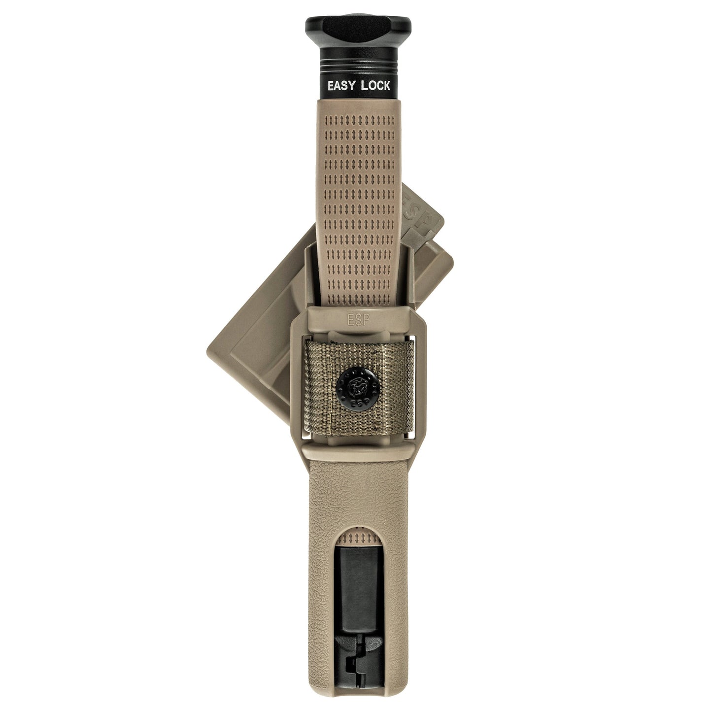 Pałka teleskopowa ESP Easy Lock Button Triangle End Ergonomic hartowana 20" - Desert
