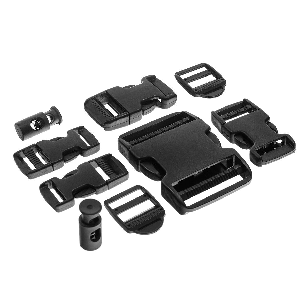 Zestaw klamer Mil-Tec Black - 9 szt.