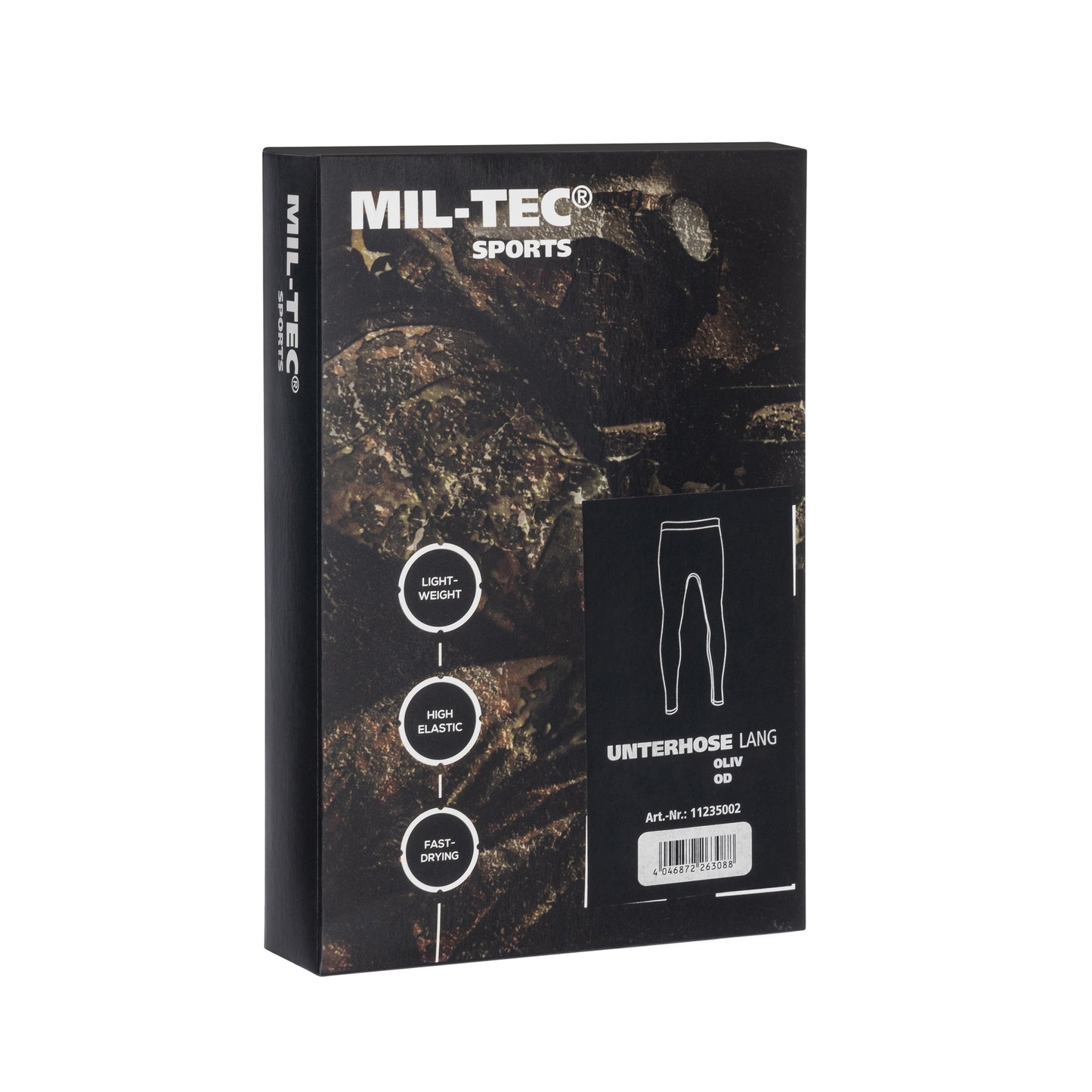 Legginsy termoaktywne męskie Mil-Tec - Olive