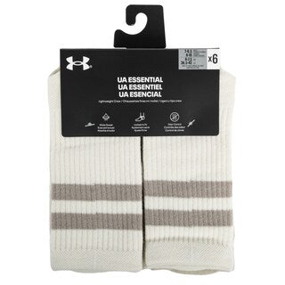Skarpety Under Armour Essential Crew Stone / Timberwolf Taupe - 6 par