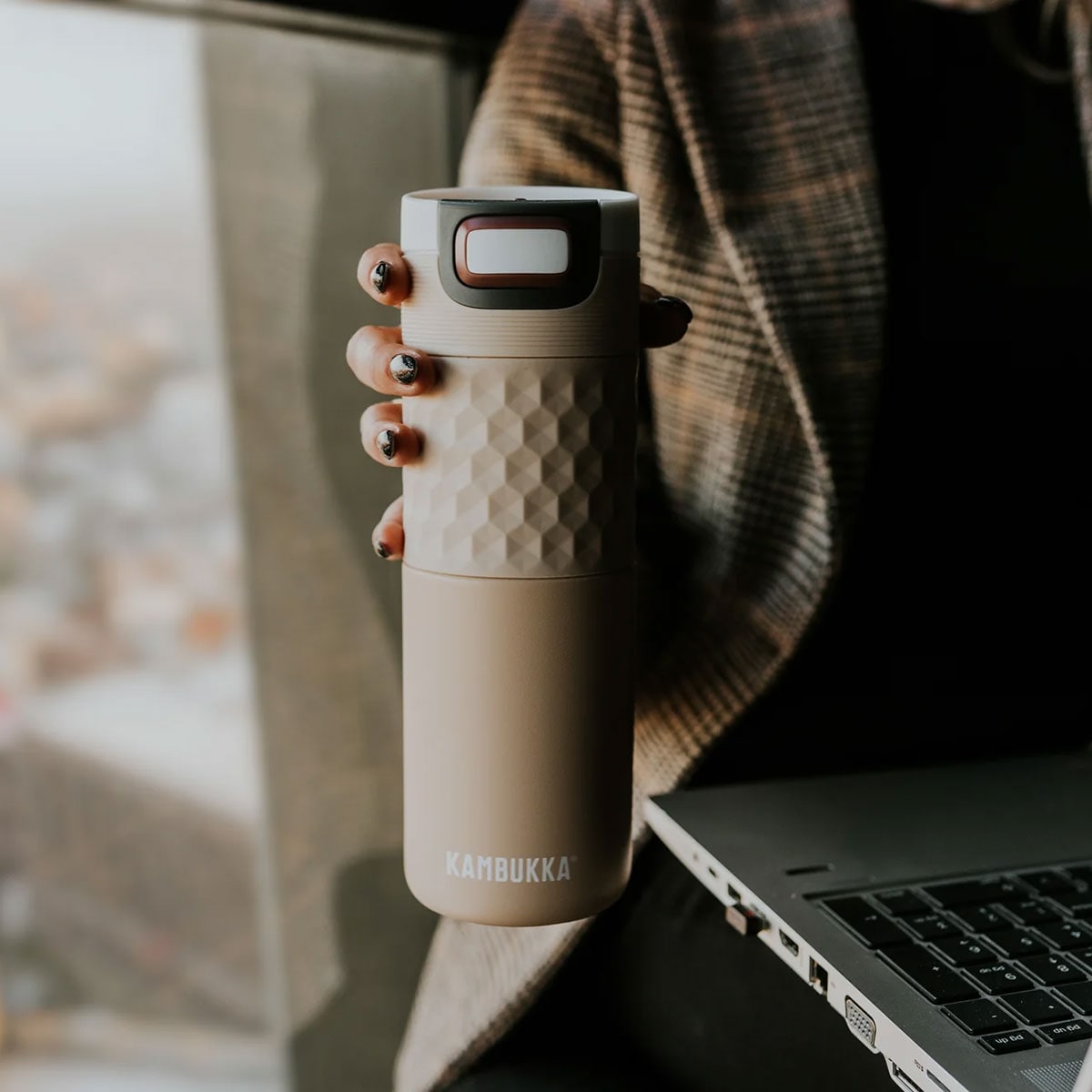 Kubek termiczny Kambukka Etna Grip 500 ml - Barely Beige