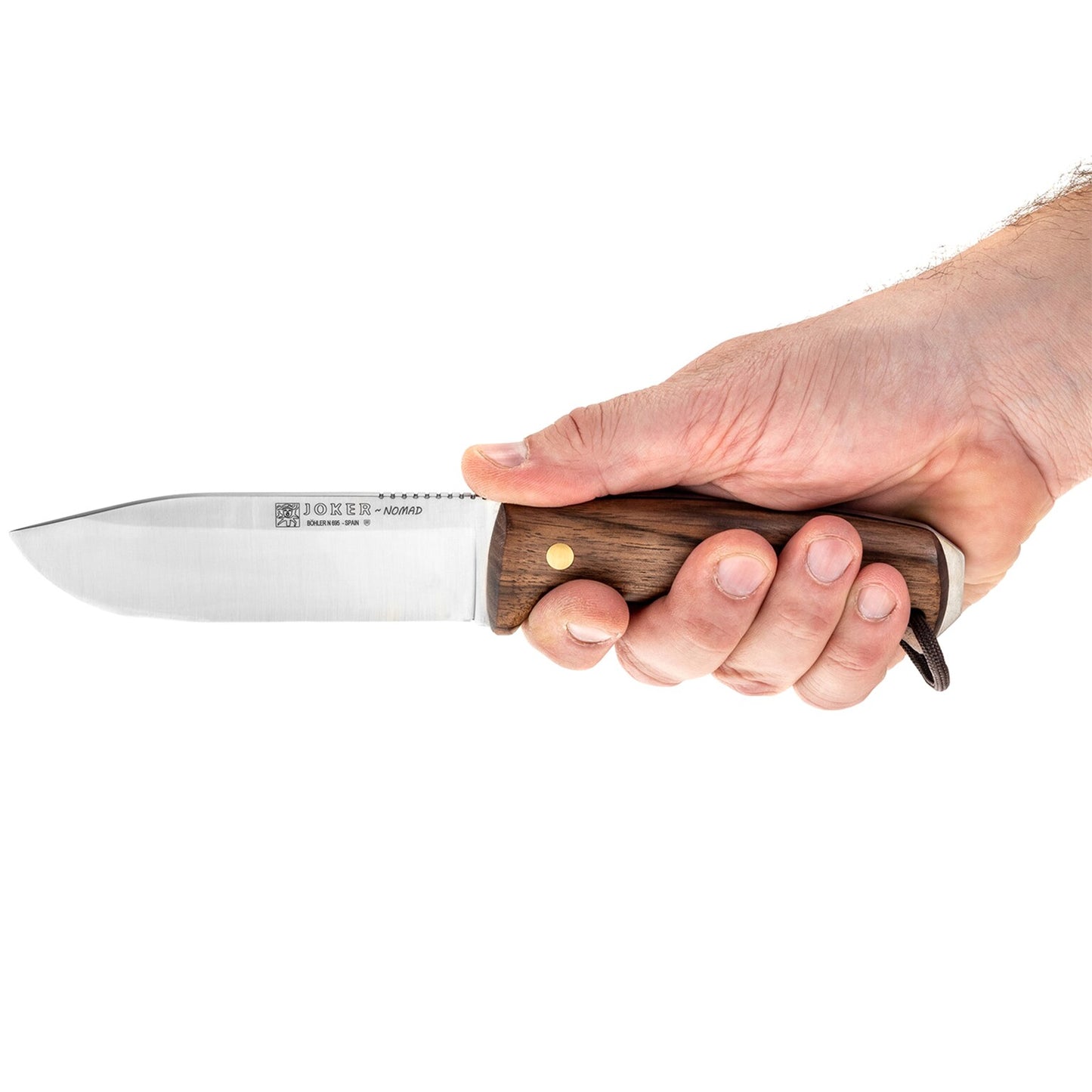 Nóż Joker Nomad Bushcraft Walnut z krzesiwem
