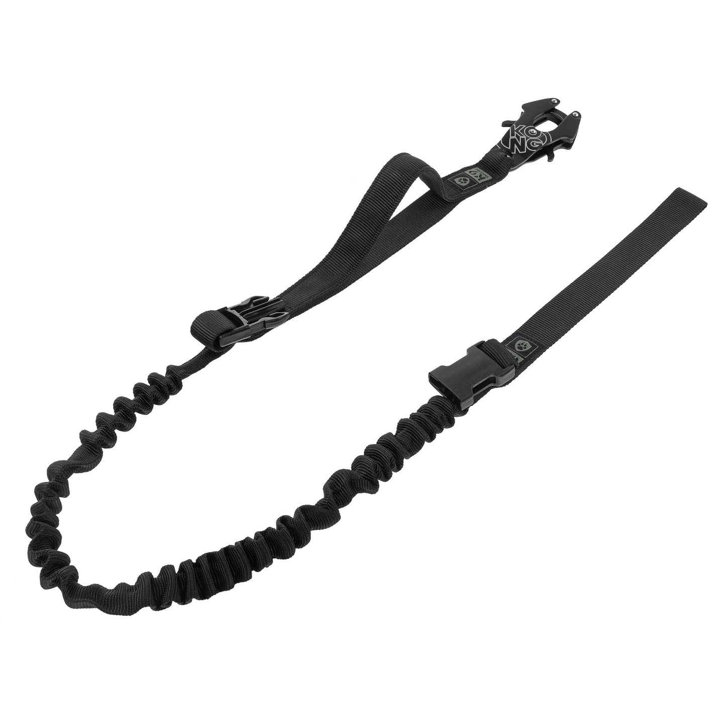 Smycz K9 Thorn Kong Frog z amortyzatorem czarna - 150 cm