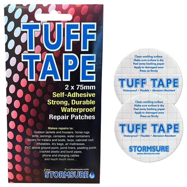 Zestaw okrągłych łatek Stormsure Tuff Tape 75 mm - 2 szt.