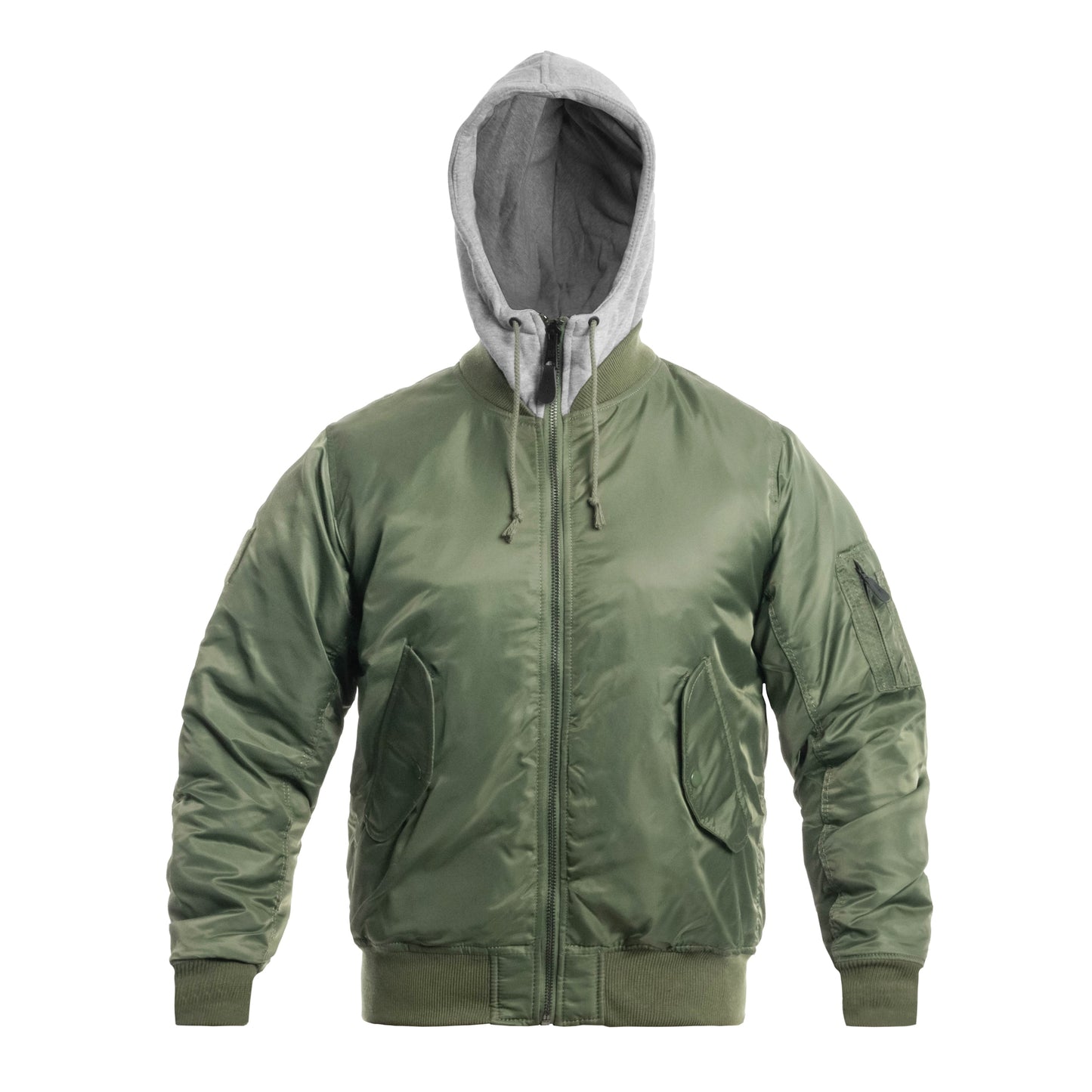 Kurtka Brandit MA1 Sweat Hooded Jacket - Olive/Grey