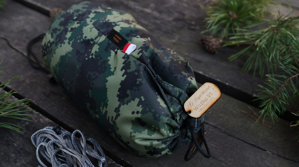 Hamak TigerWood Ważka V1 Double Zip z moskitierą - Camo