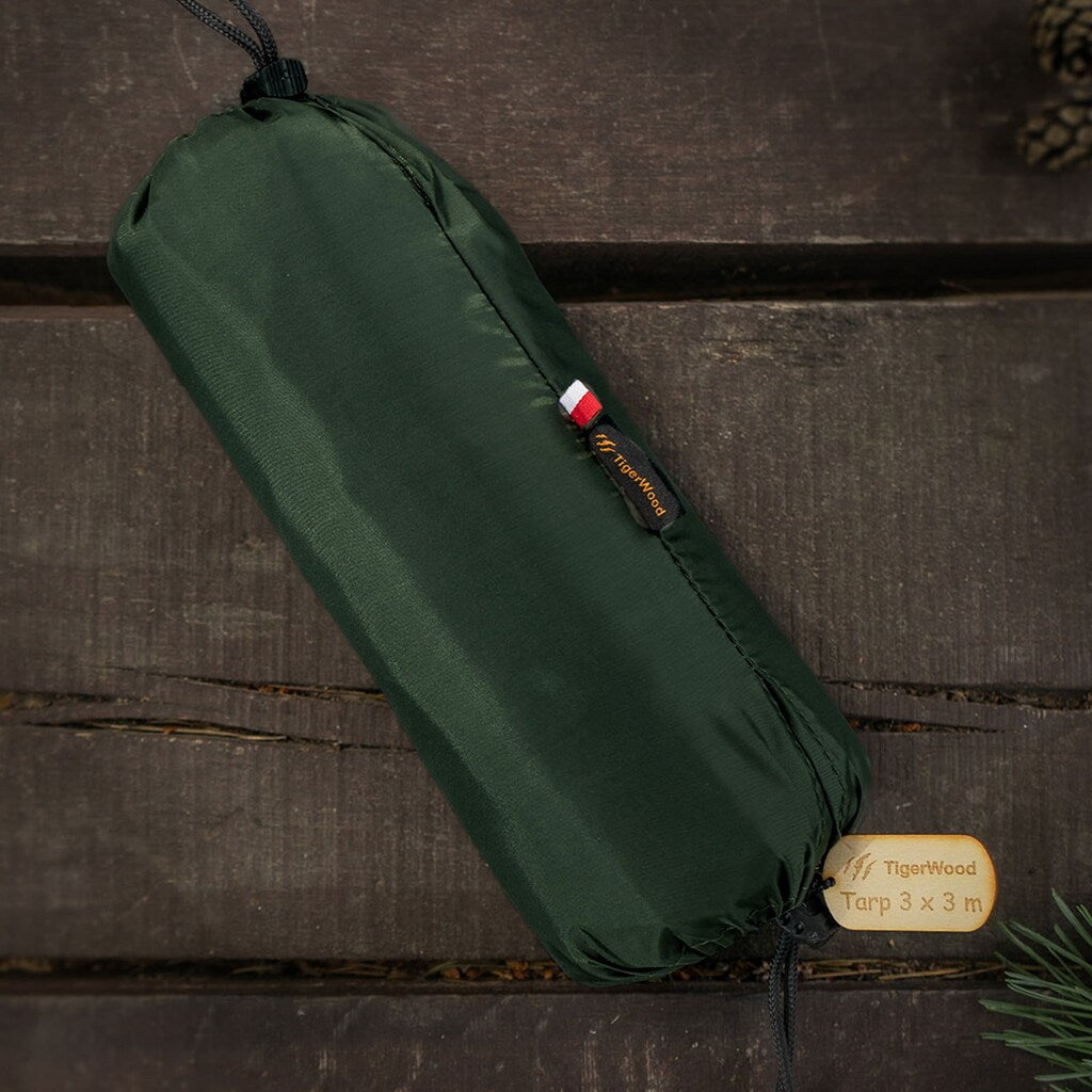 Płachta biwakowa TigerWood Termo Tarp 3 x 3 - Green