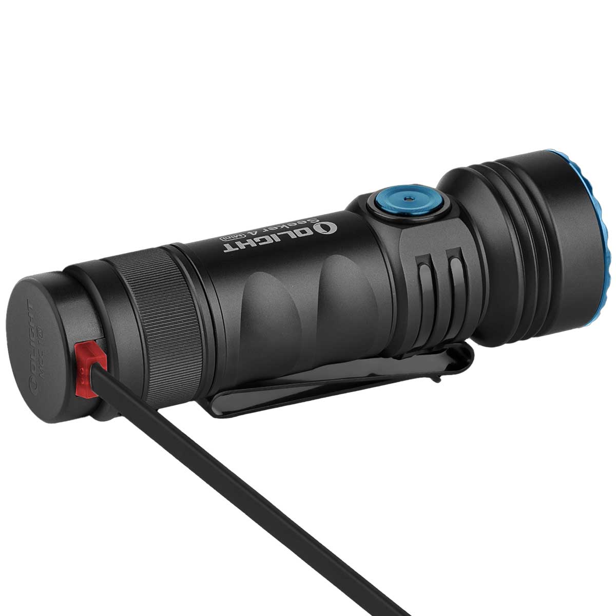 Latarka taktyczna Olight Seeker 4 Mini Cool White Black - 1200 lumenów