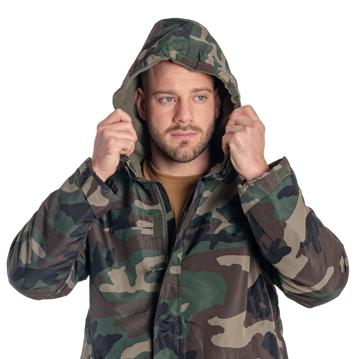 Kurtka Brandit Windbreaker Frontzip - Woodland