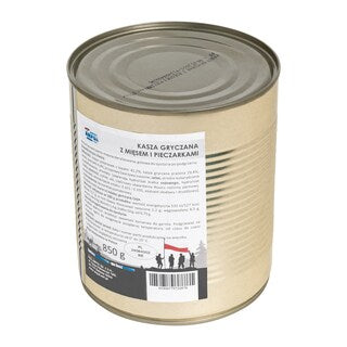 Żywność konserwowana Arpol - Kasza gryczana z mięsem i pieczarkami 850 g