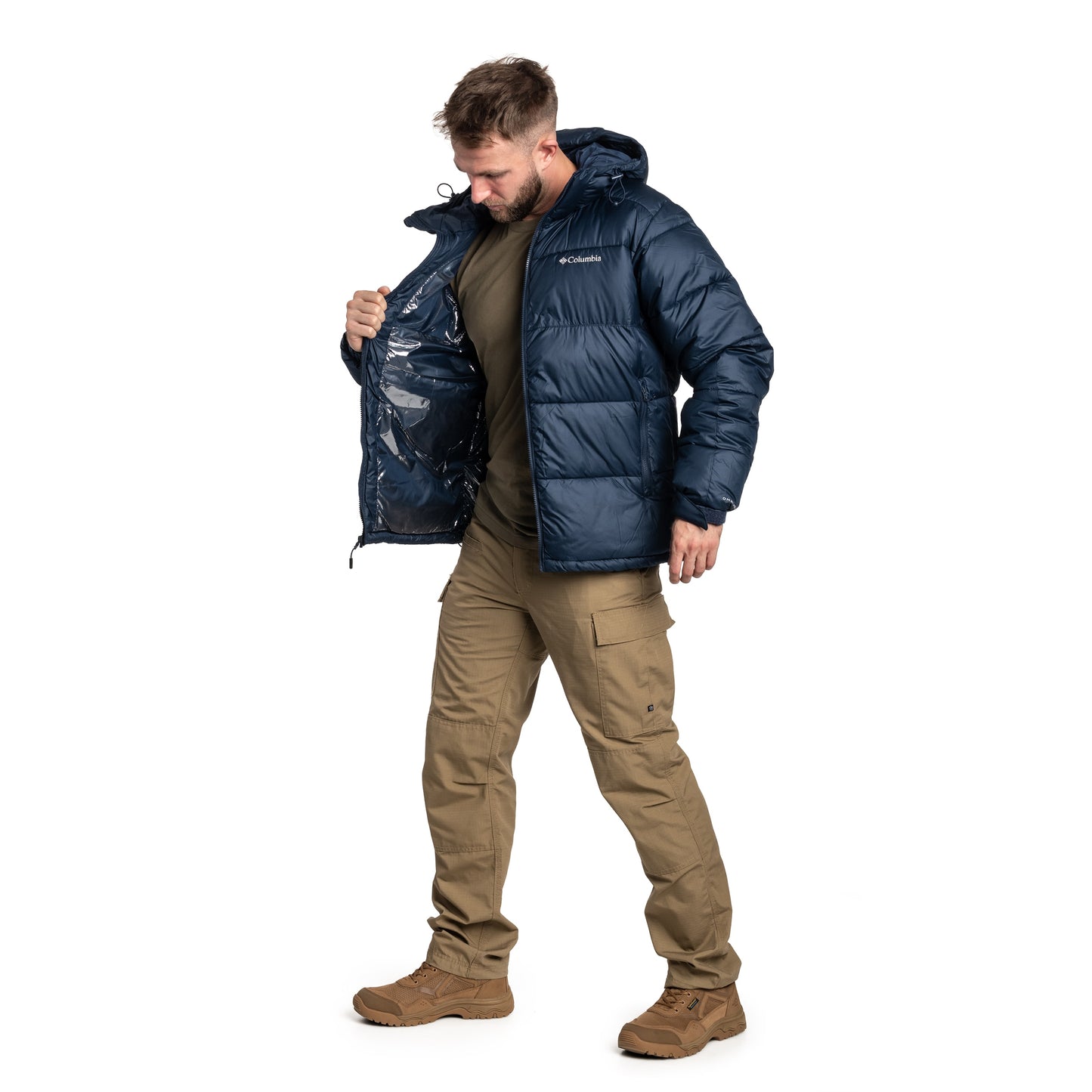 Kurtka Columbia Pike Lake II Hooded - Collegiate Navy