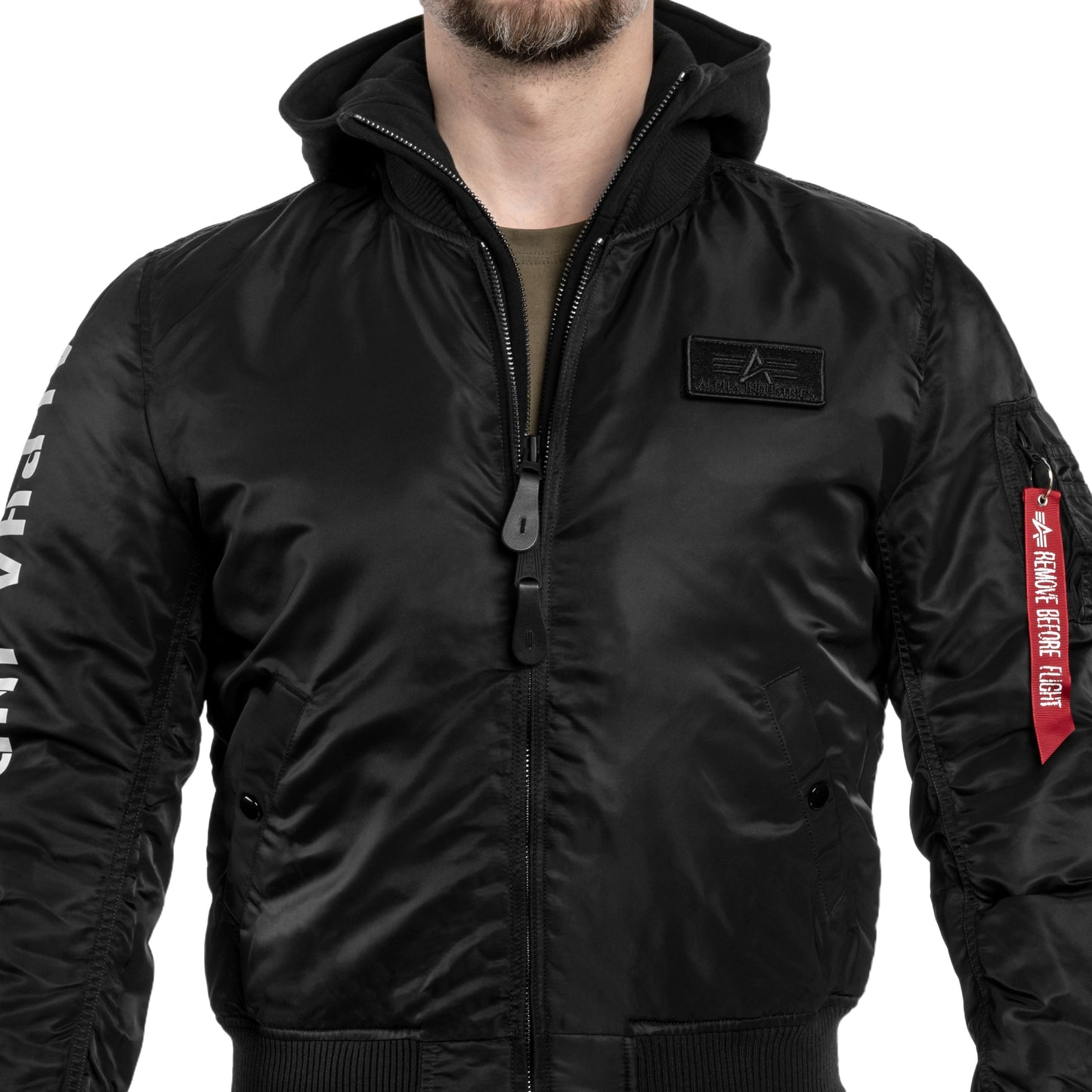Kurtka Alpha Industries MA-1 D-Tec SE - Black/Reflective