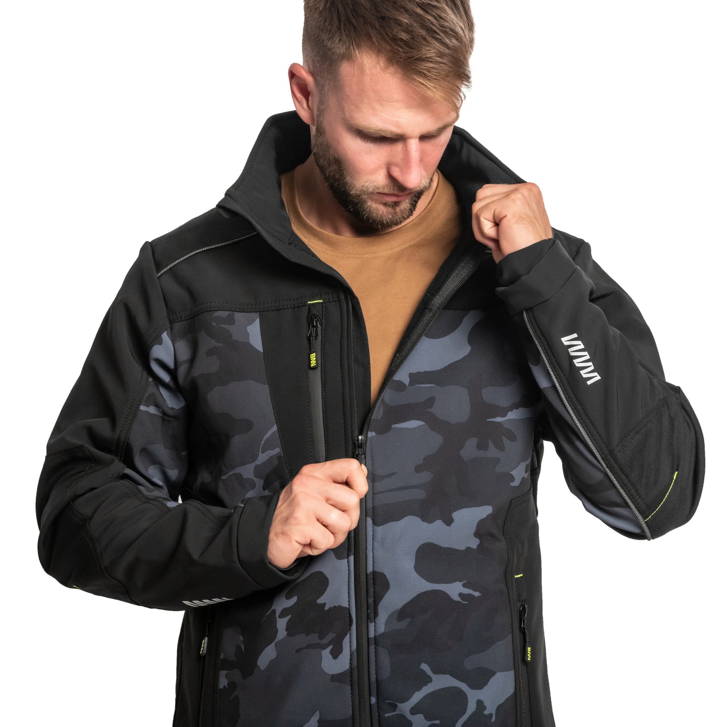 Kurtka Bennon Camos Softshell - Black/Grey