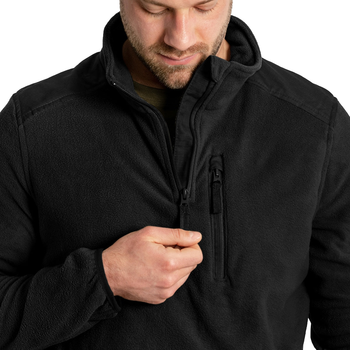Polar Brandit Fleece Troyer Ripstop - Black