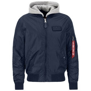 Kurtka Alpha Industries MA-1 TT Hood - Replica Blue