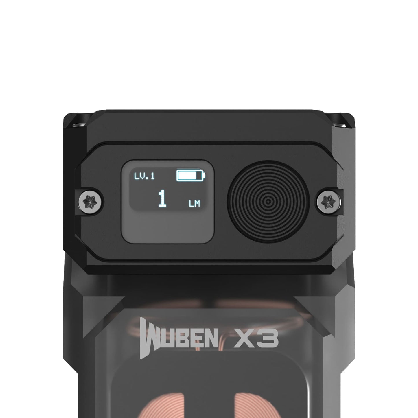 Latarka Wuben X3 Pro Black + Aluminum Charging Box - 700 lumenów