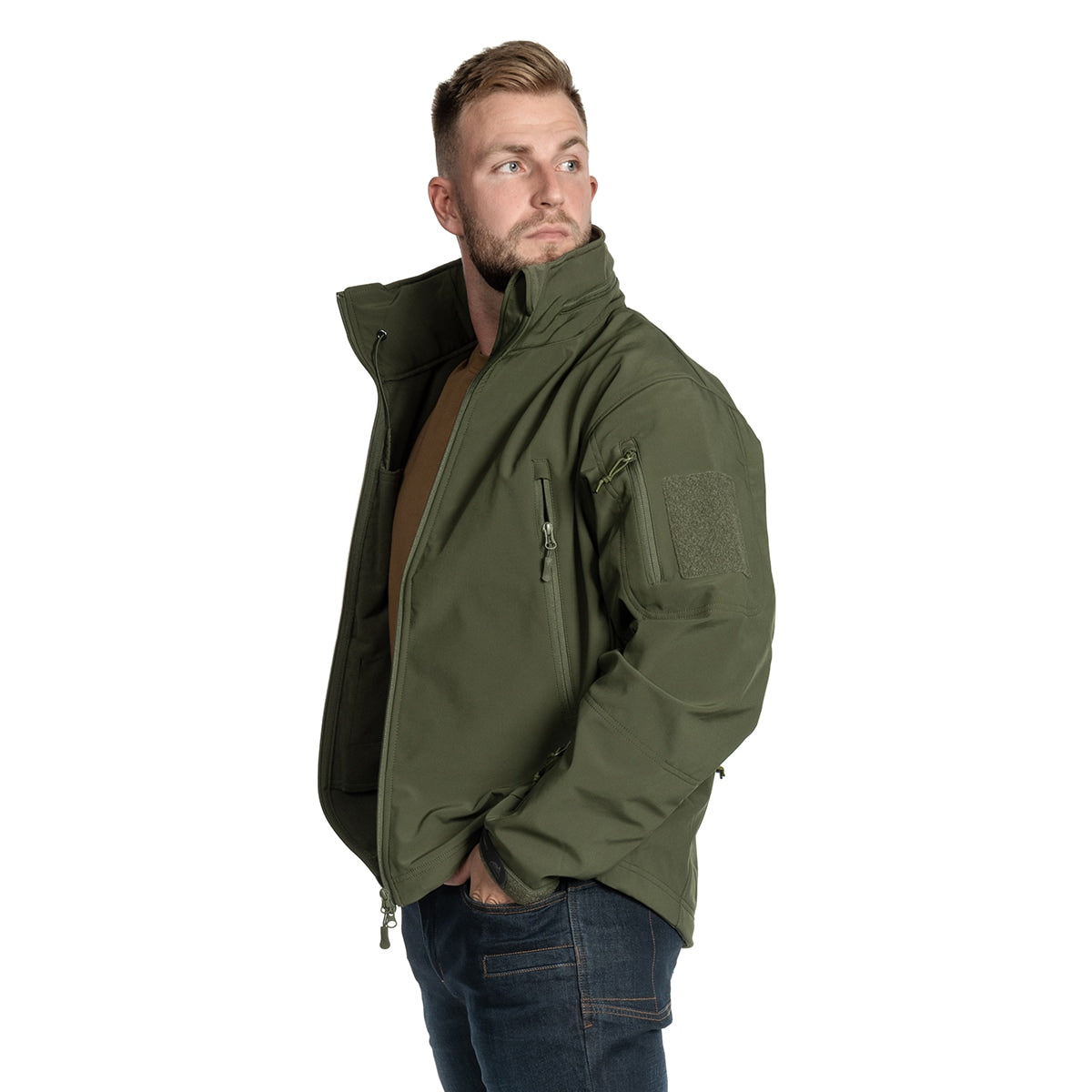 Kurtka Helikon Gunfighter Softshell Shark Skin Windblocker - Olive Green
