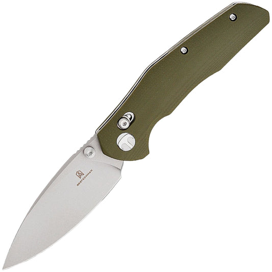Nóż składany Bestechman Ronan Stonewash - OD Green