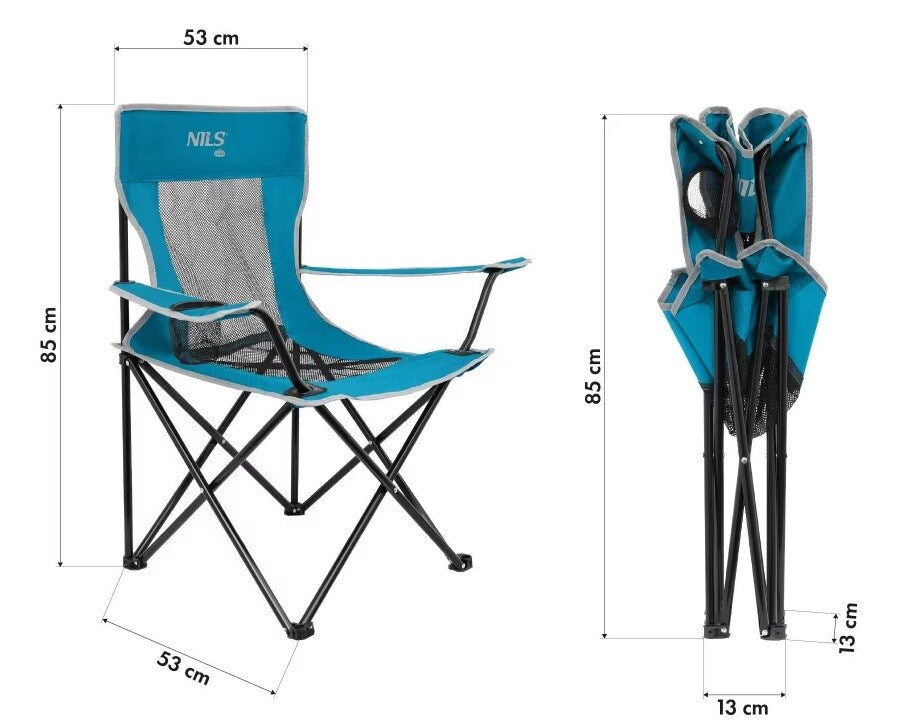 Krzesło turystyczne Nils Camp NC3302 - Blue/Grey