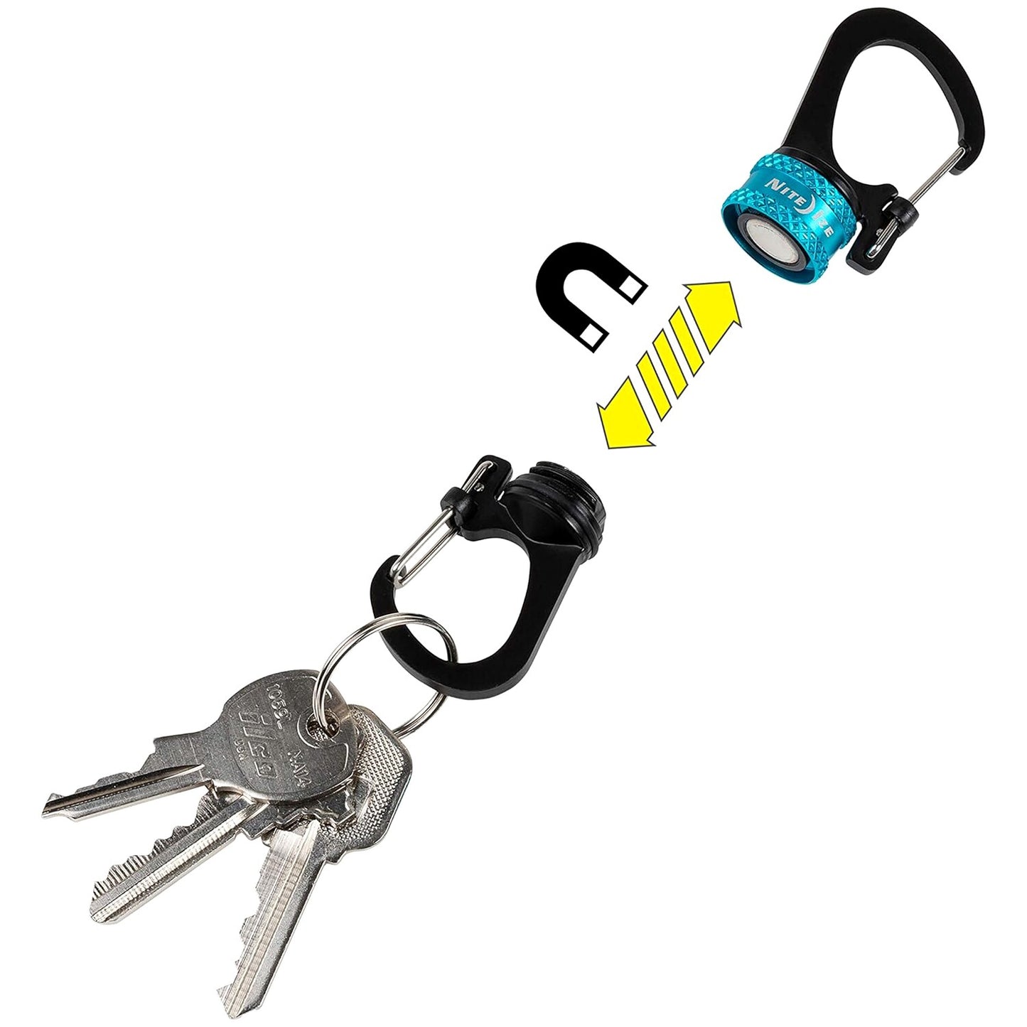 Karabińczyk Nite Ize SlideLock 360 st. Magnetic Locking Dual Carabiner - Blue