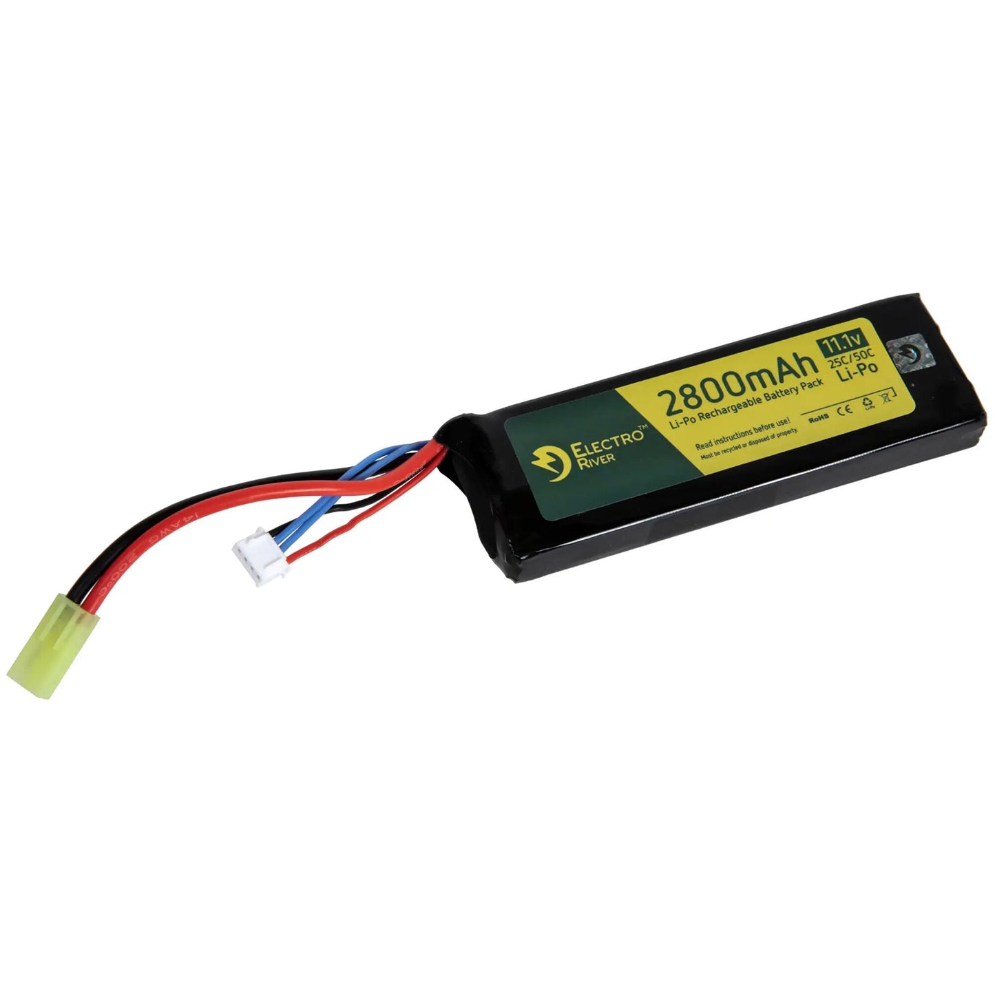 Akumulator ASG Electro River Li-Po 11,1V 2800 mAh 25/50C - Tamiya mały
