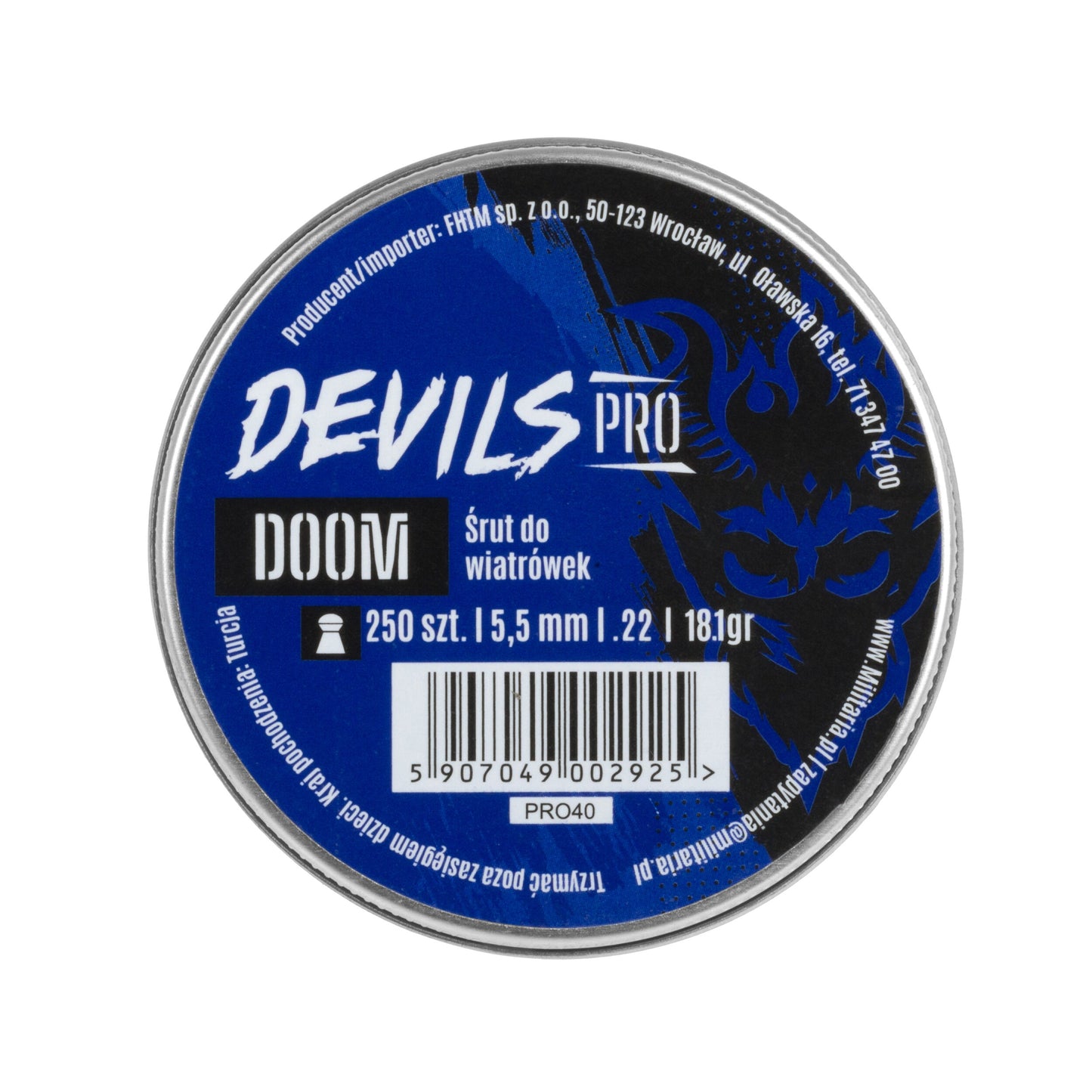 Śrut Devils Pro Doom Heavy 5,5 mm 18,13 gr - 250 szt.