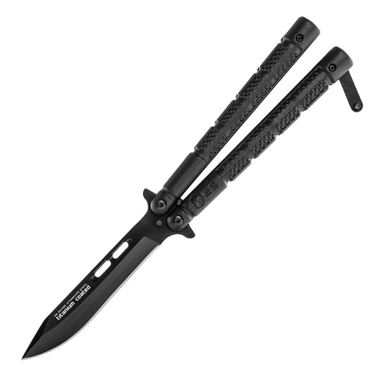 Nóż składany motylek K25 36250 Balisong Black