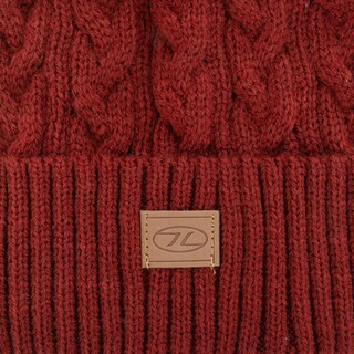 Czapka Highlander Outdoor Beira Lined Bobble Hat - Dark Red