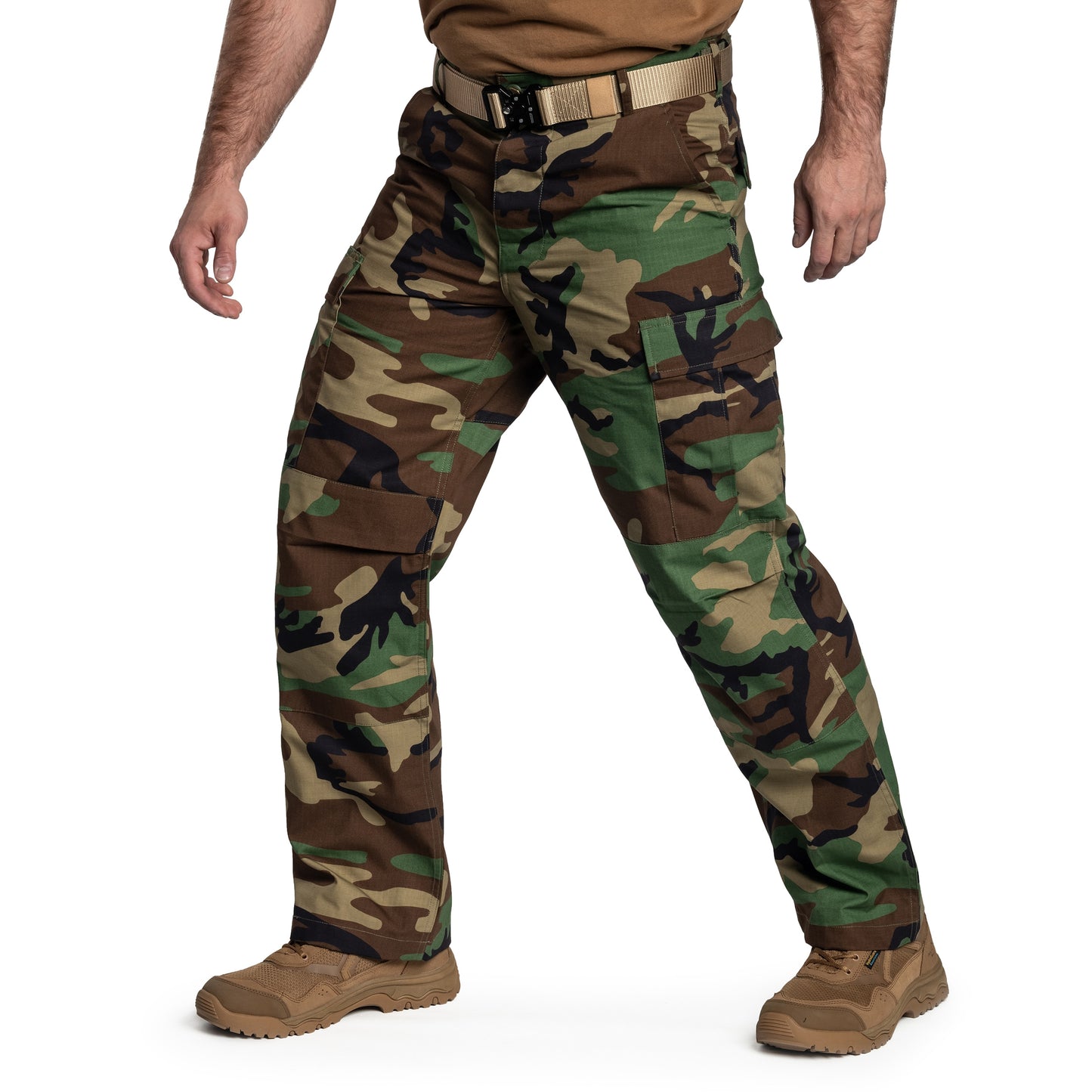 Spodnie Helikon BDU PolyCotton Rip-Stop - US Woodland