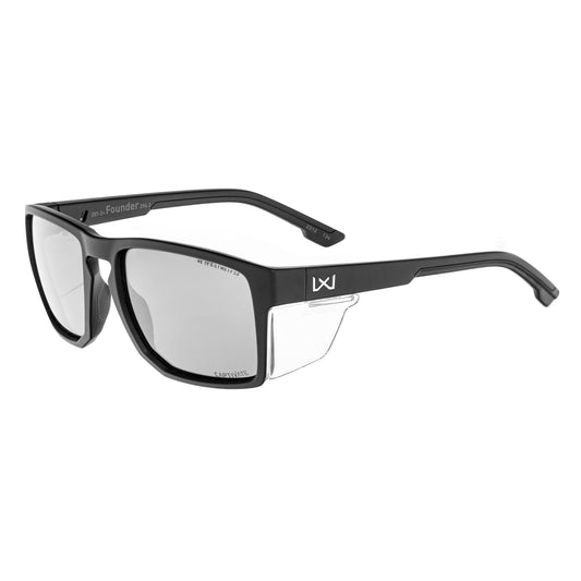 Okulary Wiley X Founder - Captivate Polarized Black Mirror/Matte Black