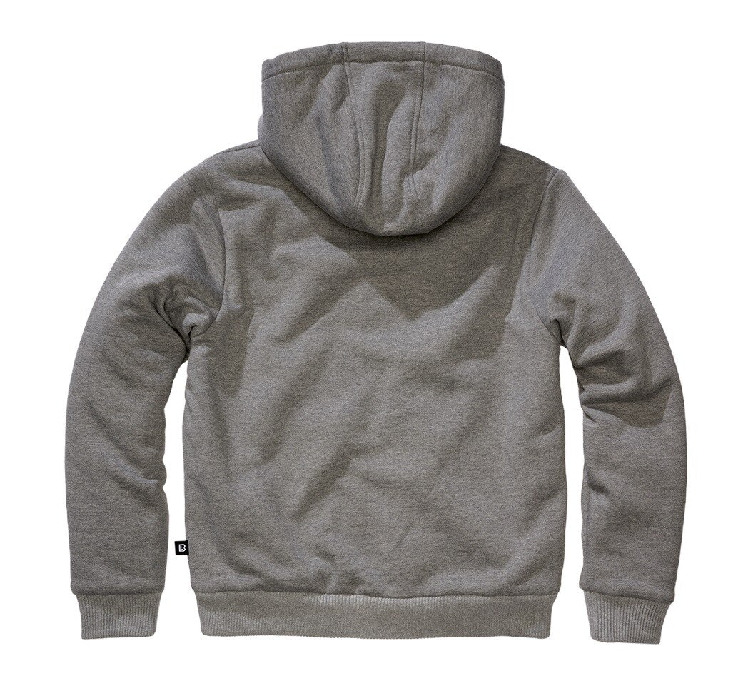 Bluza Brandit Sweatjacket Teddylining - Dark Grey Melange