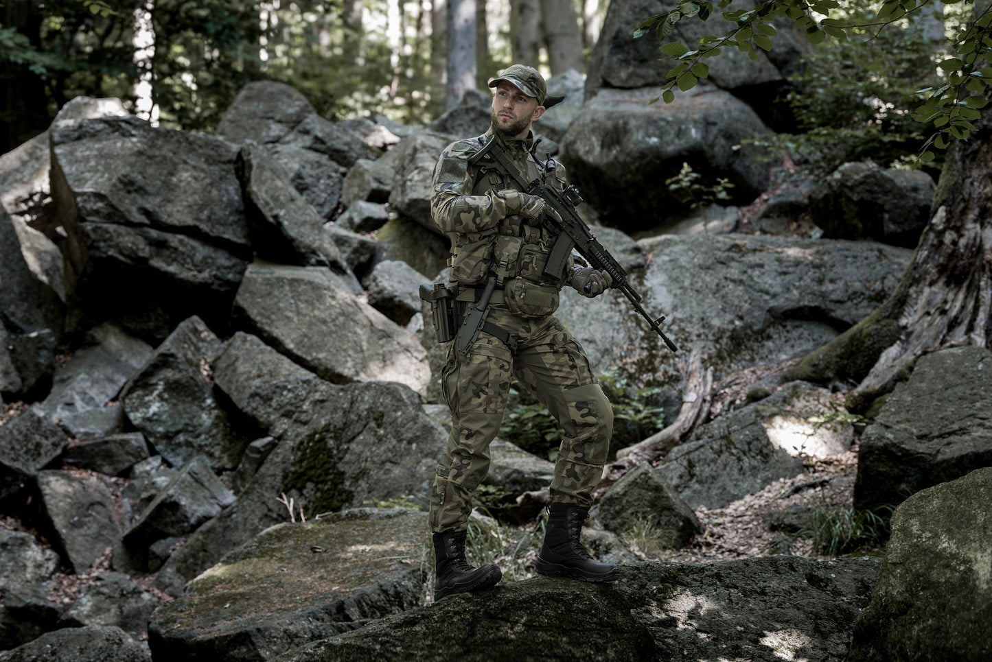 Bluza Helikon MCDU Combat Shirt NyCo Rip-Stop - wz.93 Pantera PL Woodland